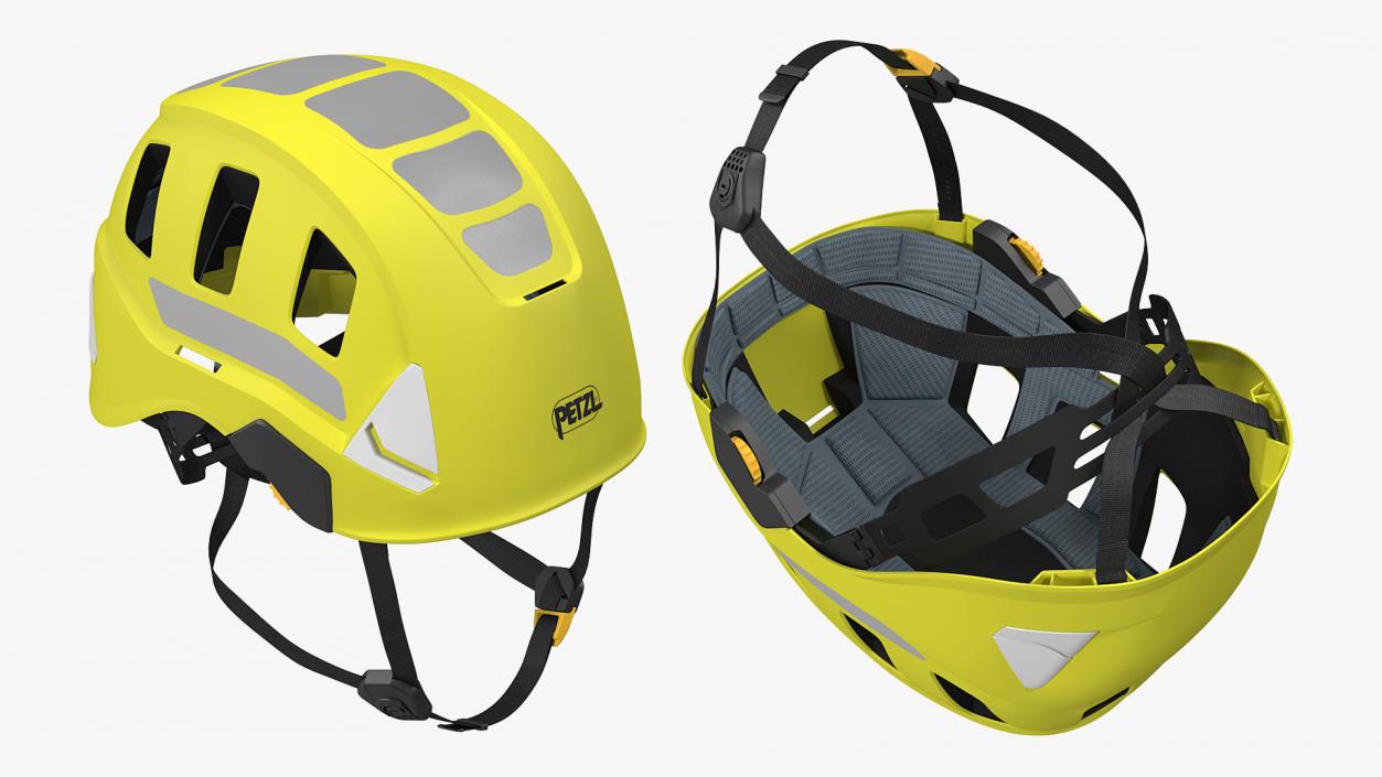 3D Petzl Strato Vent Hi-Viz Helmet