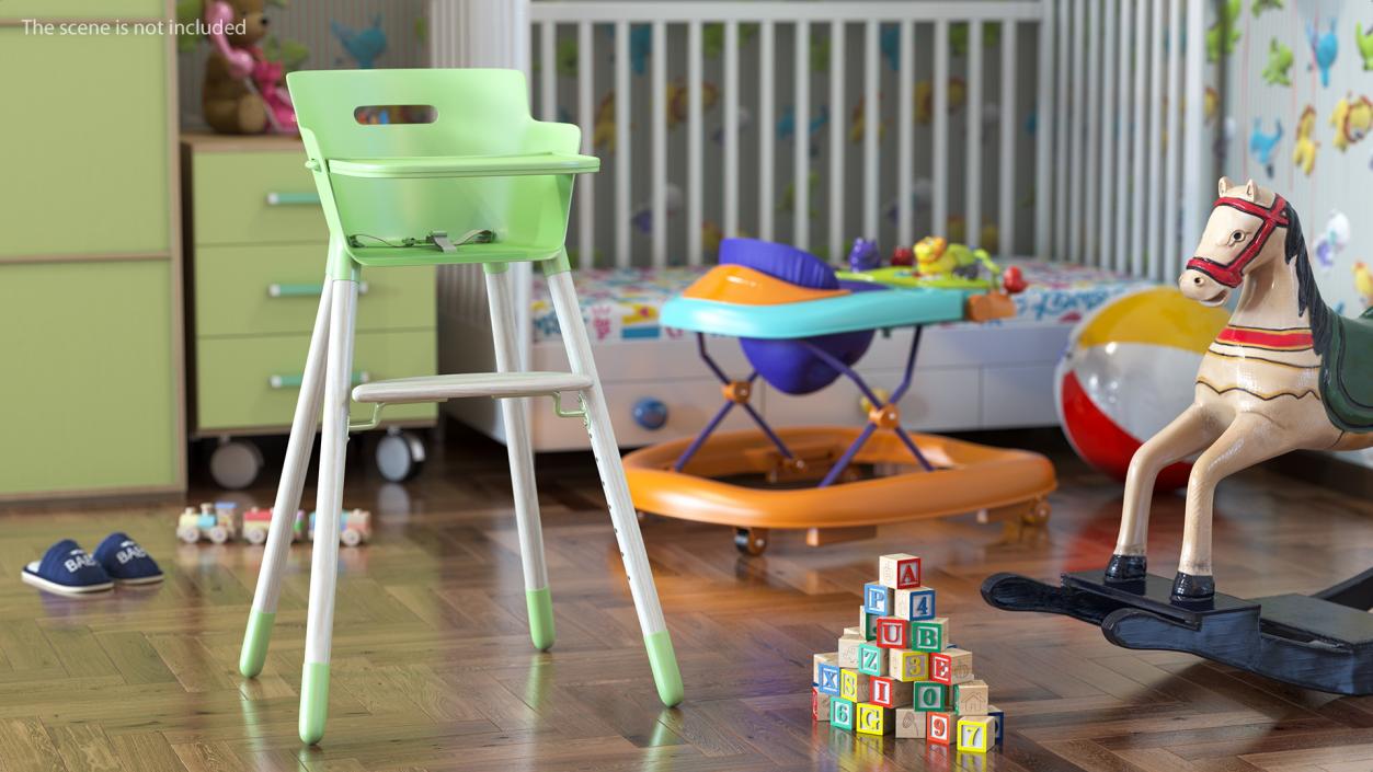 3D Baby Dining Highchair