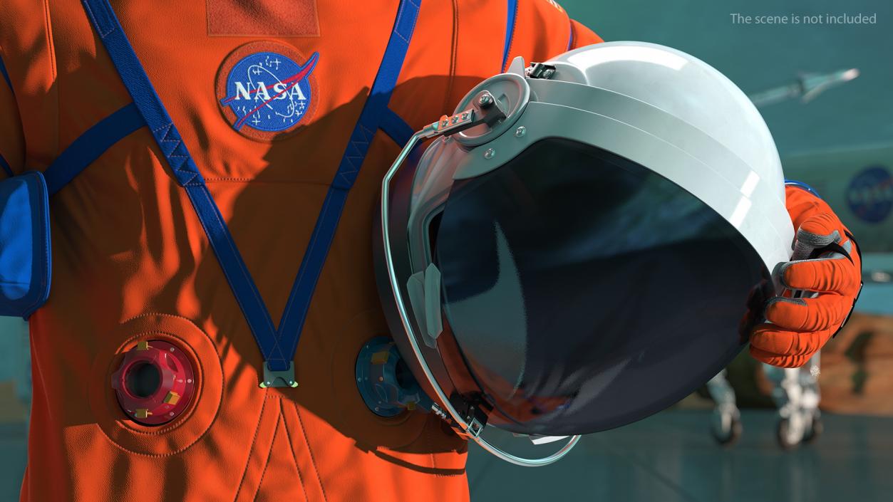 Astronaut Wearing ACES Suit 3D