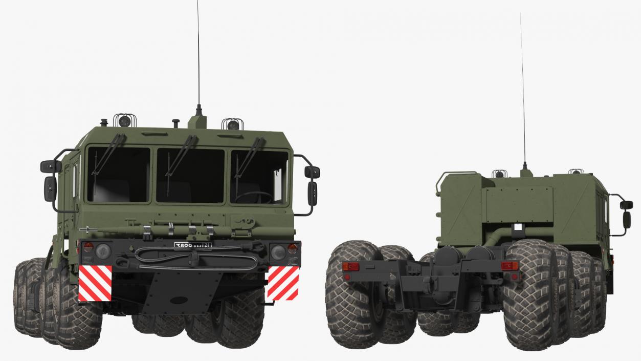 3D MZKT-7930 Astrolog Army 8x8 Transporter Rigged