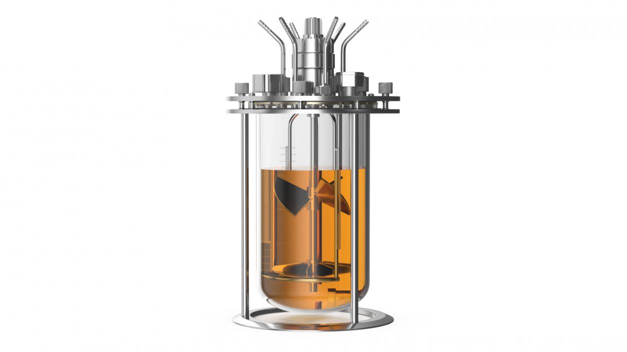 Small Glass Bioreactor 3D