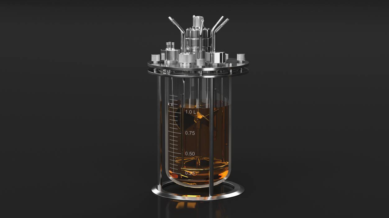 Small Glass Bioreactor 3D