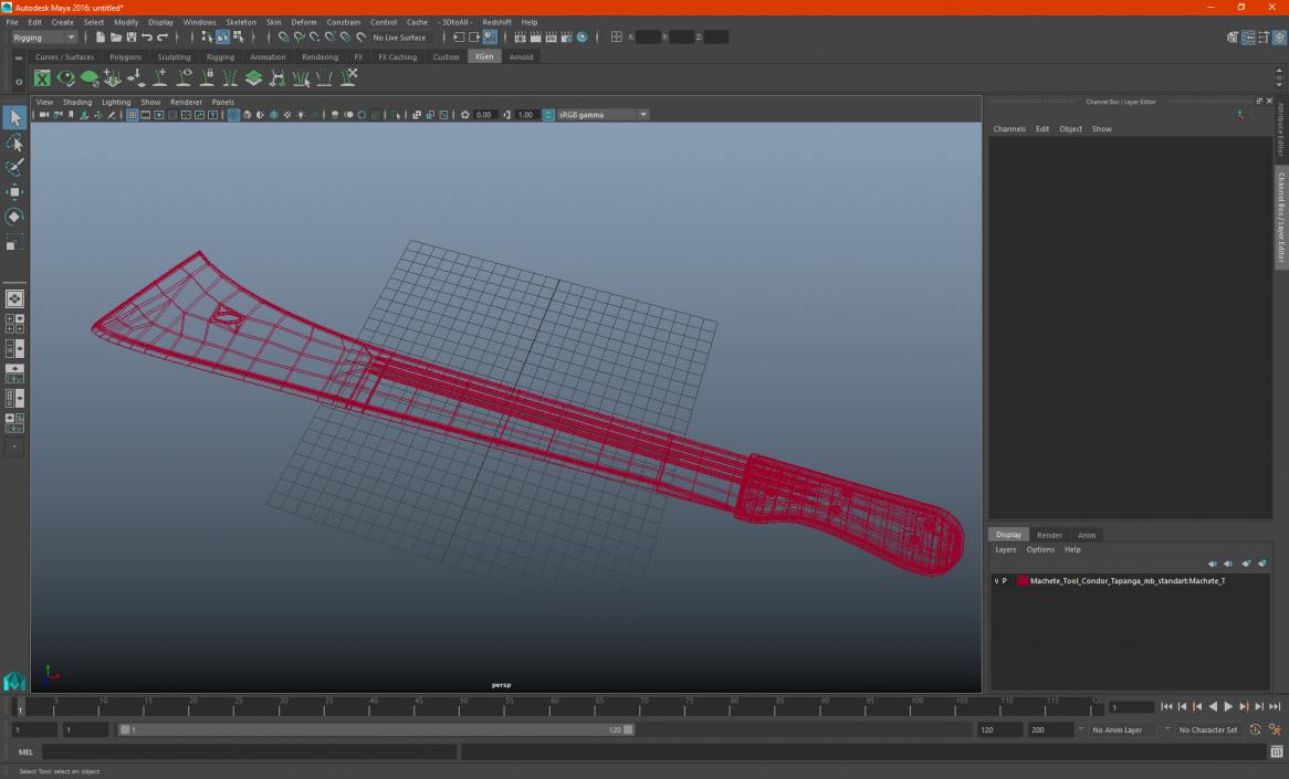 Machete Tool Condor Tapanga 3D