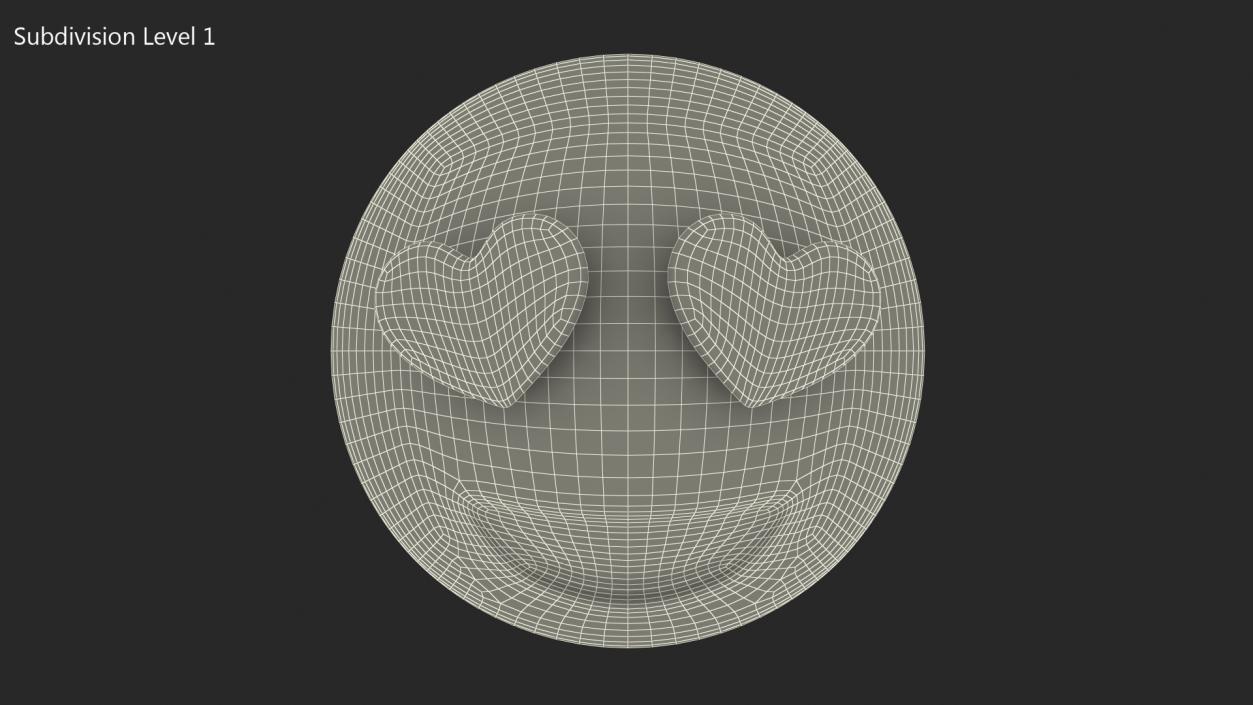 3D Heart Eyes Emoji