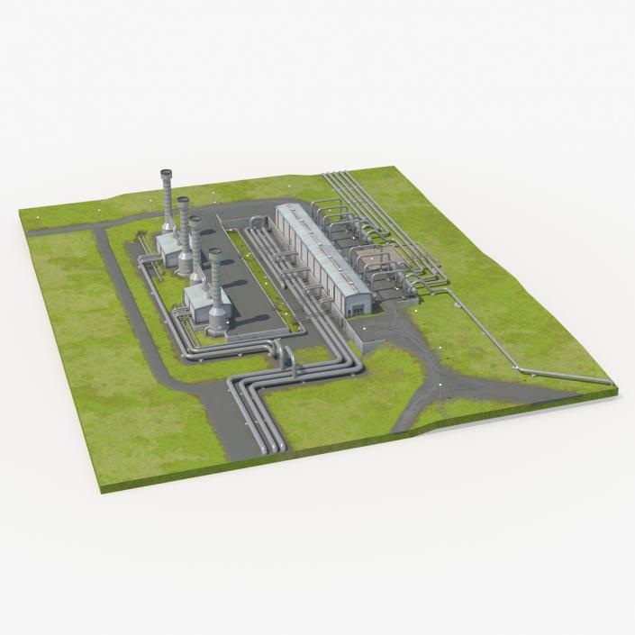 Geothermal Power Plant 3D