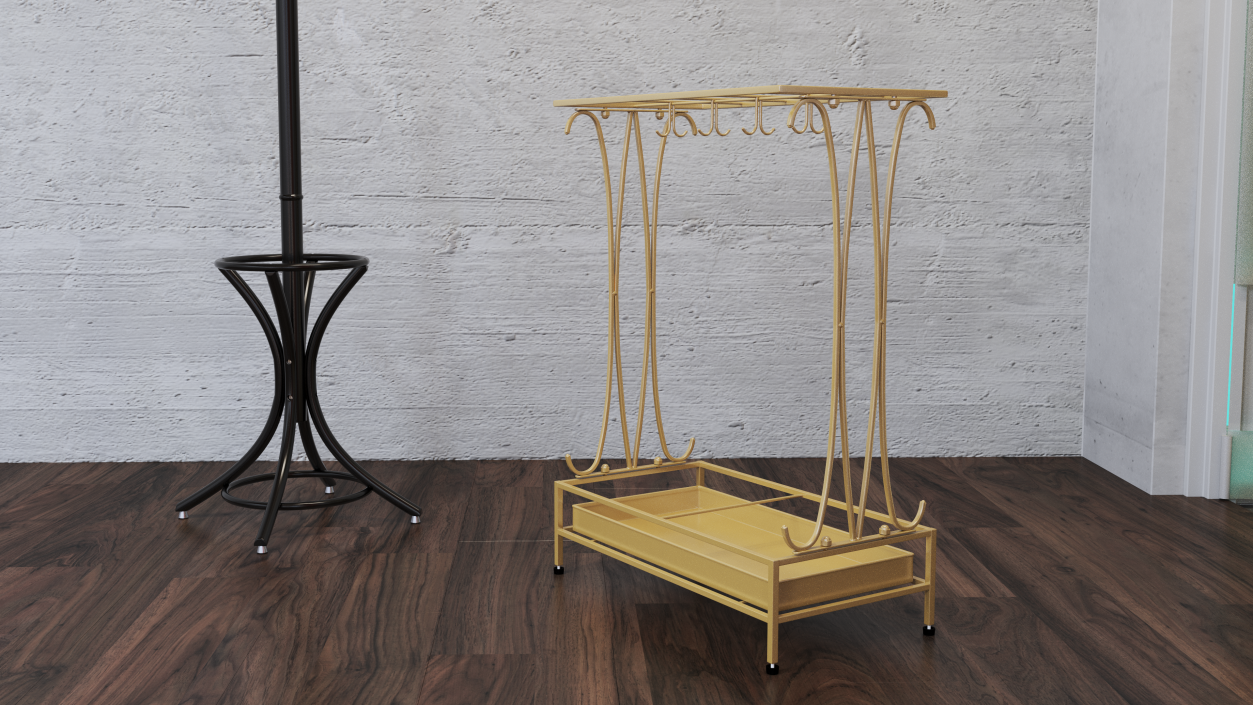 3D Designer Umbrella Stand model
