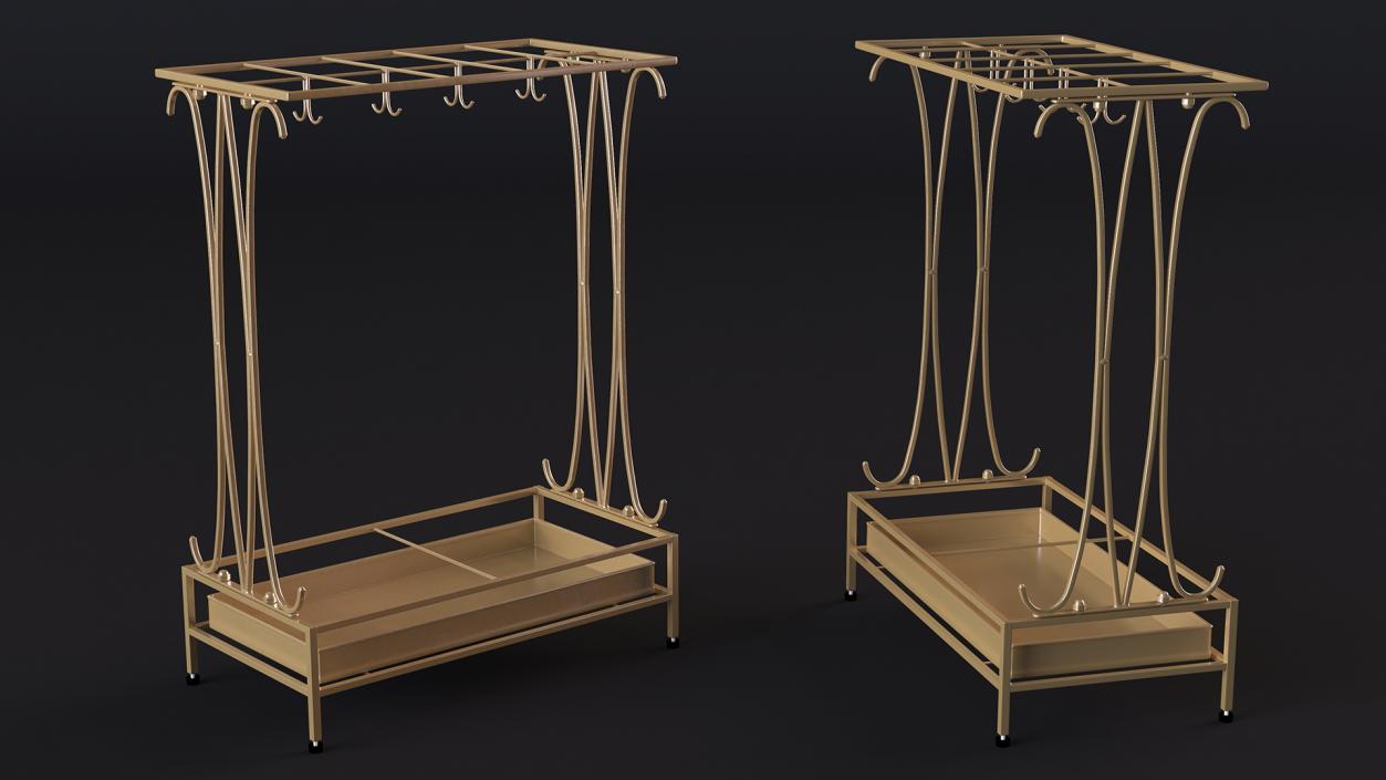 3D Designer Umbrella Stand model