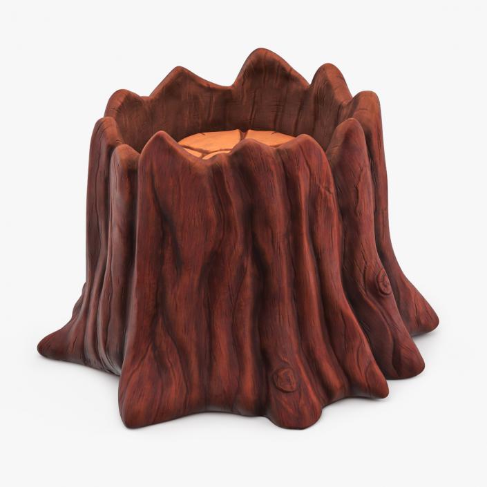 3D model Medium Cartoon Tree Stump