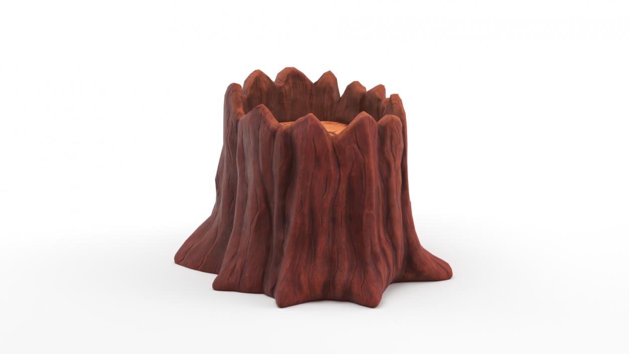 3D model Medium Cartoon Tree Stump