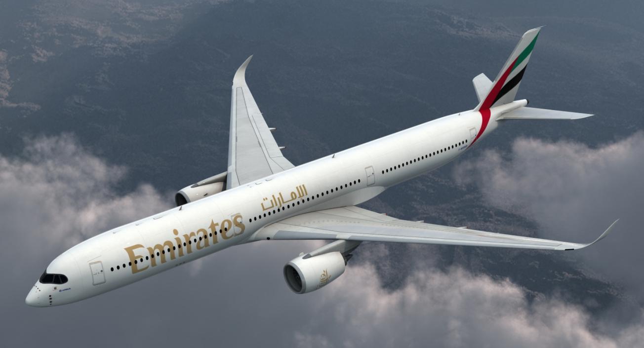 Airbus A350-1000 Emirates Air Line 3D model