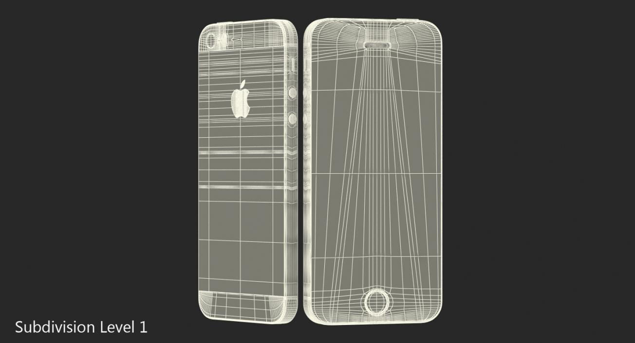 iPhone SE Gray 3D model