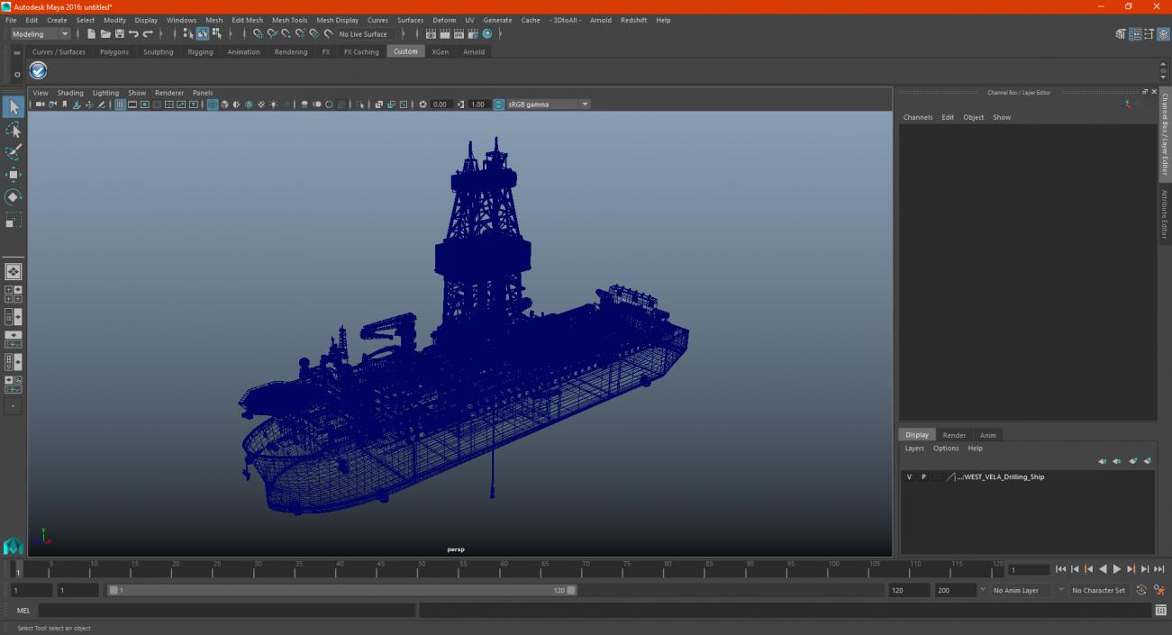 Drillship 3D model