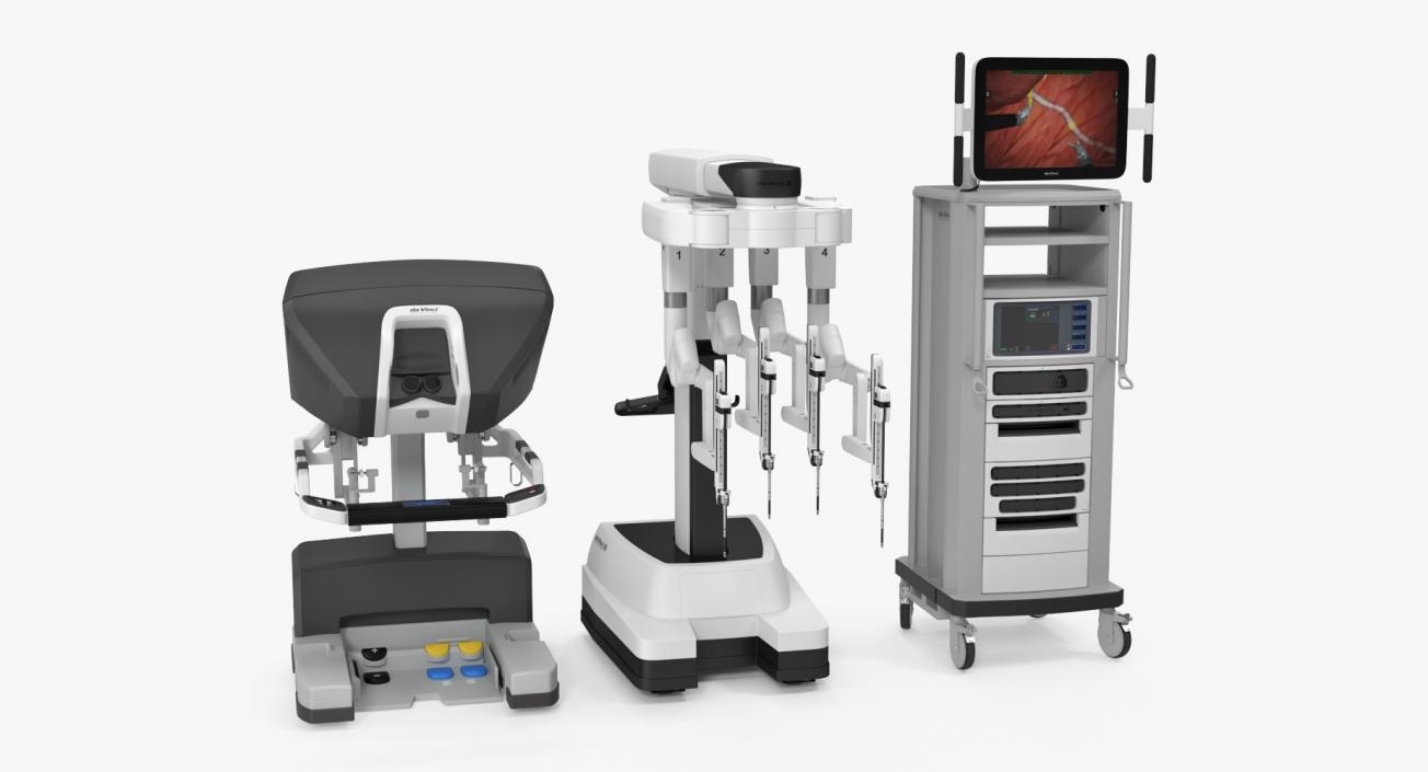 Full Da Vinci Surgical System 3D model