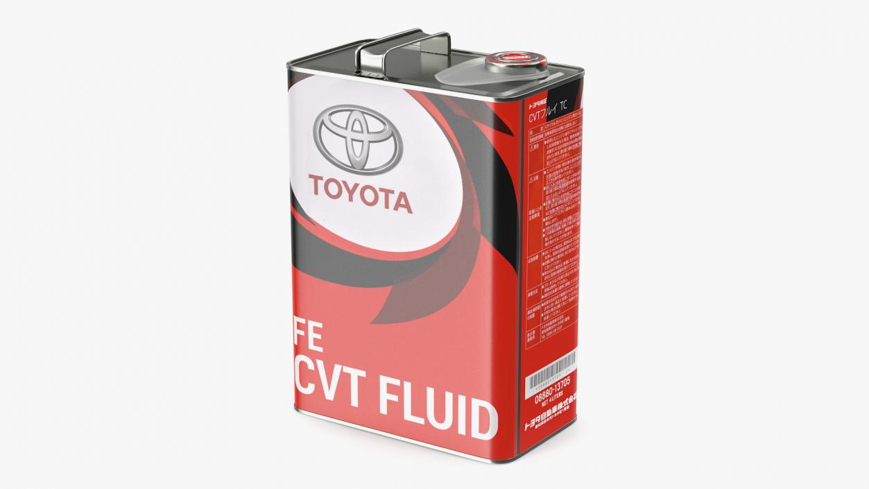 Toyota CVT FLUID 4L Metal Can 3D model