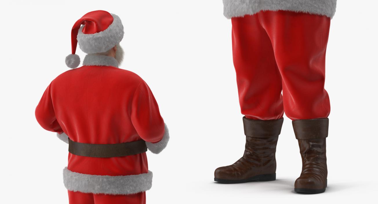 Santa Claus with Fur Rigged 3D