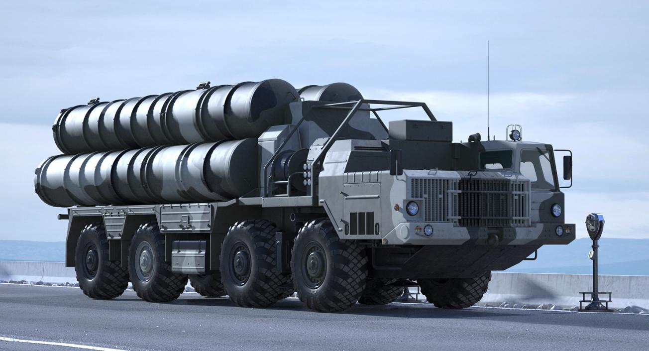 SA-10 Grumble or S-300 Russian Missile System Rigged 3D