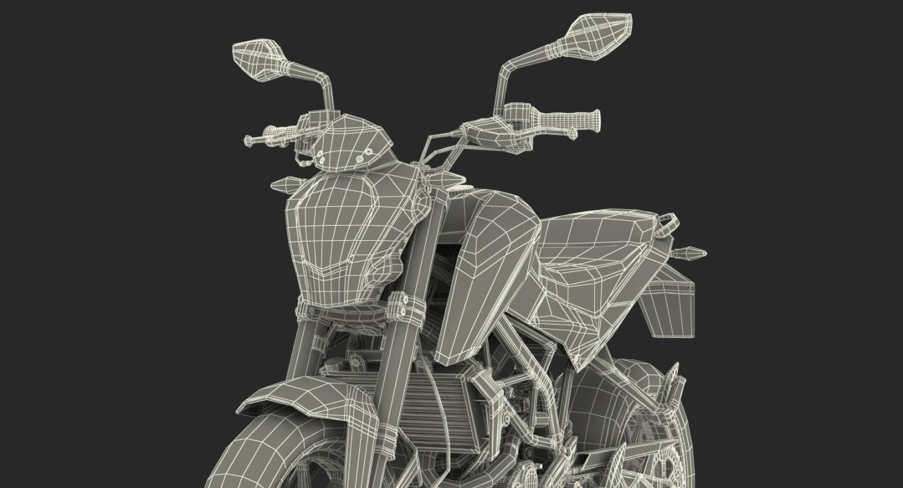 Generic Sport Motorcycle 3D model