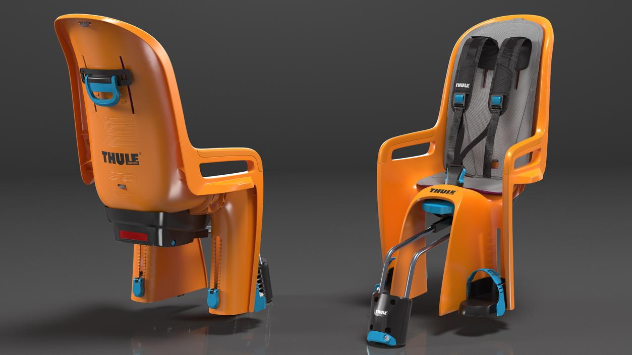 3D Thule RideAlong Child Bike Seat Rigged model