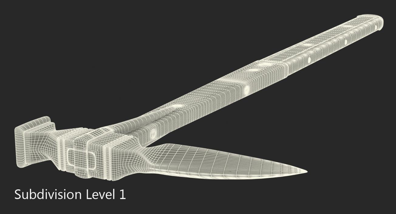 Medieval Military Hammer 3D model