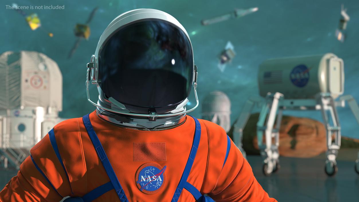 NASA OCSS Astronaut Spacesuit 3D model