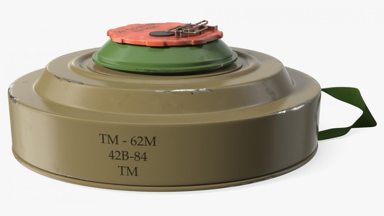 Anti Tank Blast Mine TM-62 Clean 3D