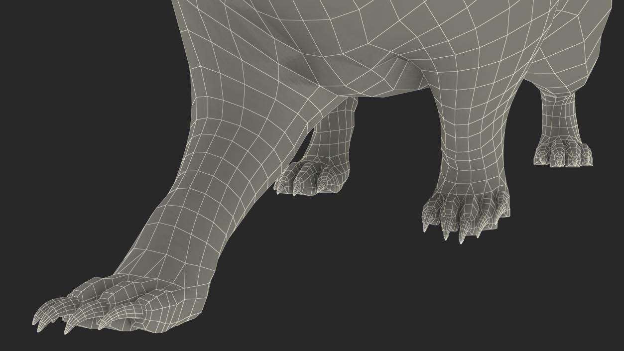 Walking Badger 3D model