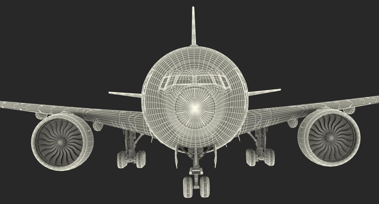Boeing 777 200ER United Airlines Rigged 3D model