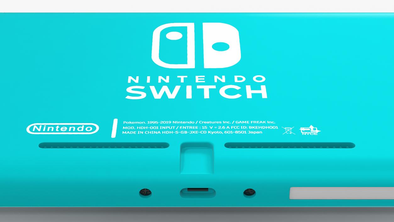 3D model Nintendo Switch Lite Turquoise
