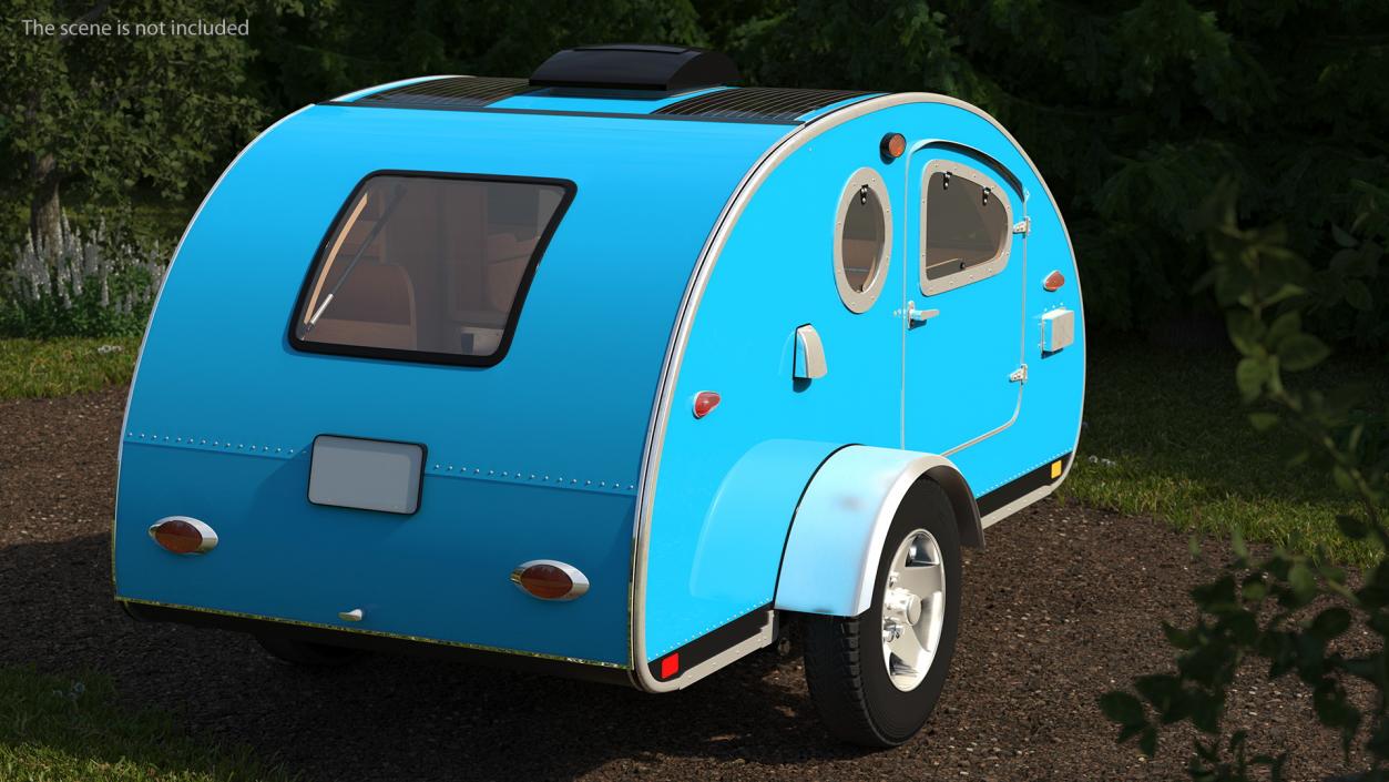 Teardrop Camping Trailer 3D model