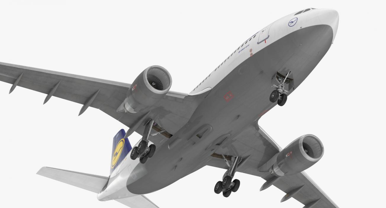 3D model Airbus A310-300 Lufthansa