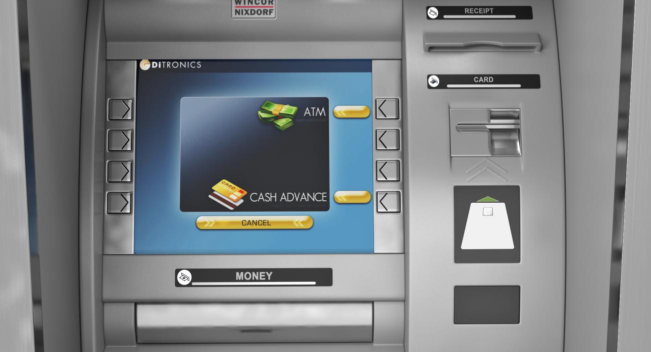 ATM Machine Wall Mounted 3D model