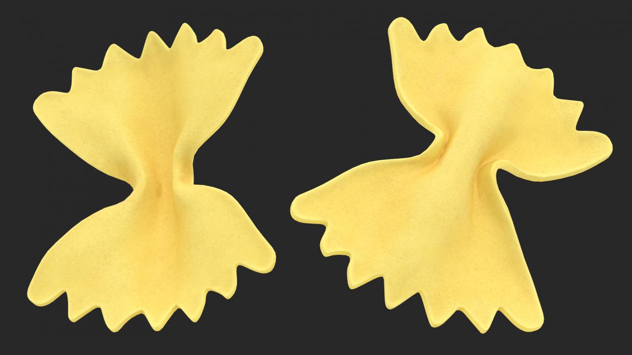 Dry Uncooked Pasta Set 3D