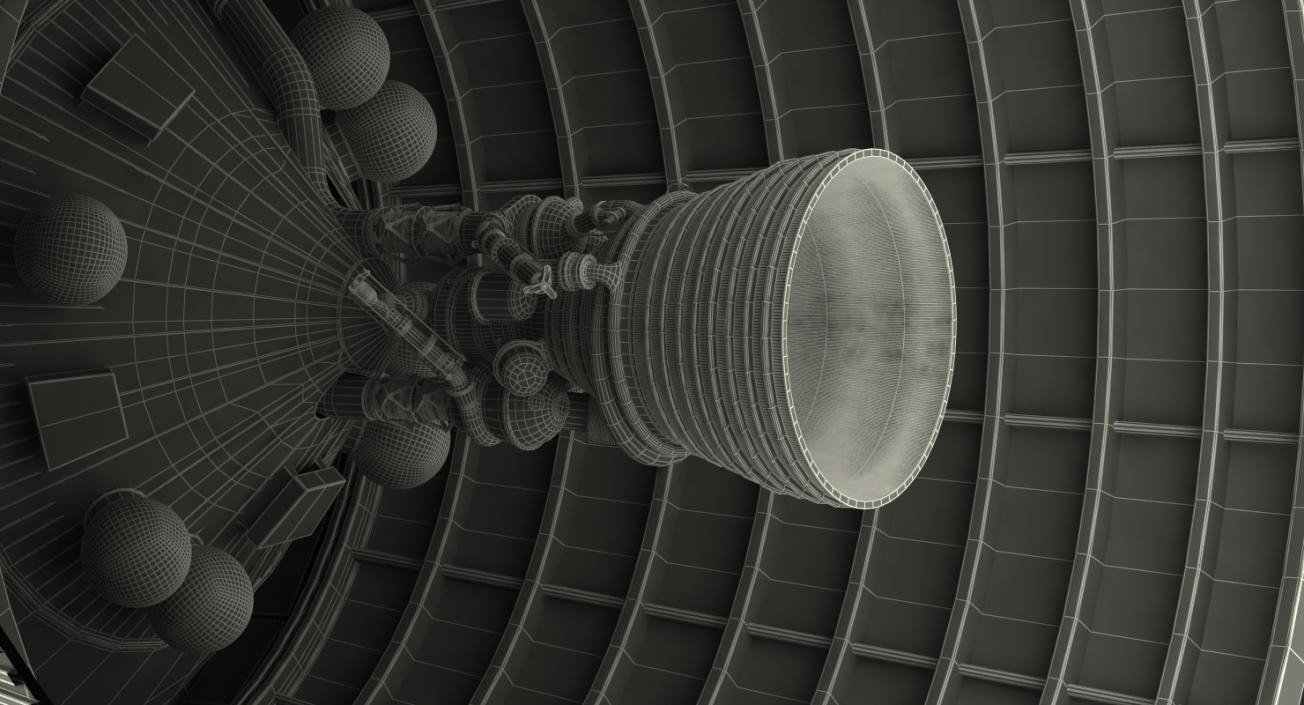 3D model Third Stage of Saturn V Rocket