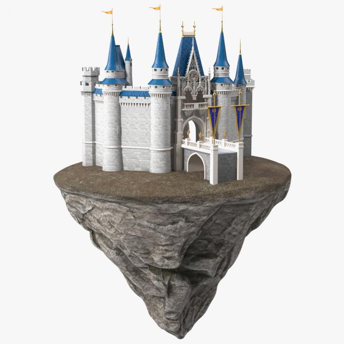 Rock Island with Castle Entrance 3D