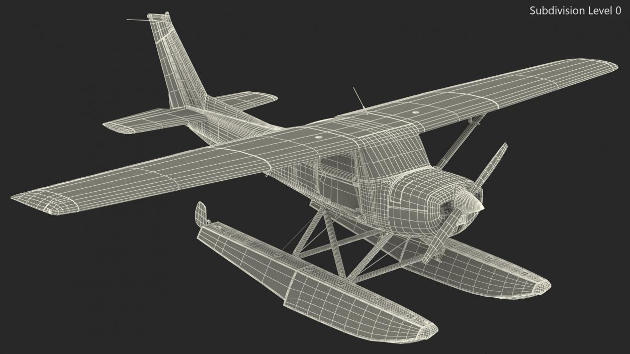 3D model Light Floatplane Aircraft