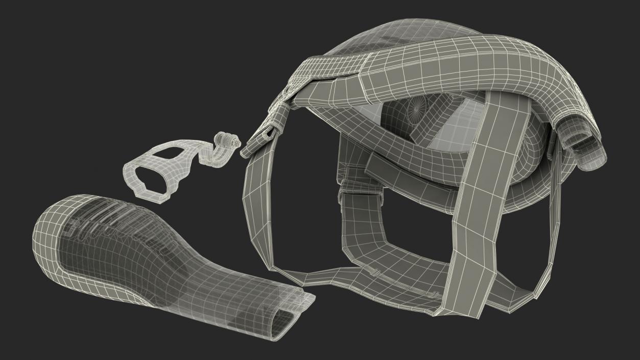 3D Lying Full Face Snorkel Mask Generic
