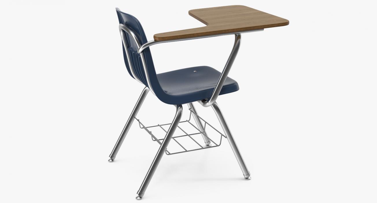3D School Desk and Chair