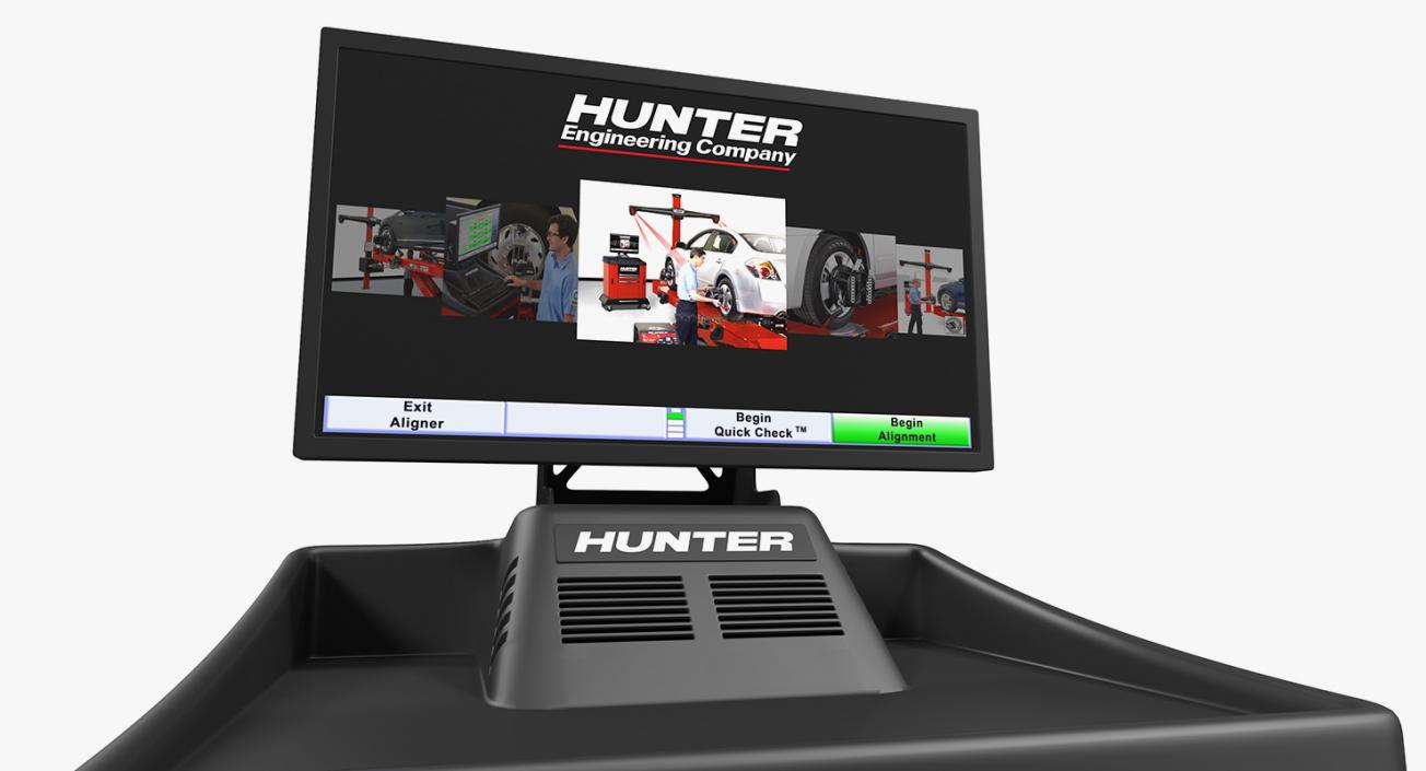 Hunter HE421 HawkEye Elite Wheel Aligner Car Equipment 3D model
