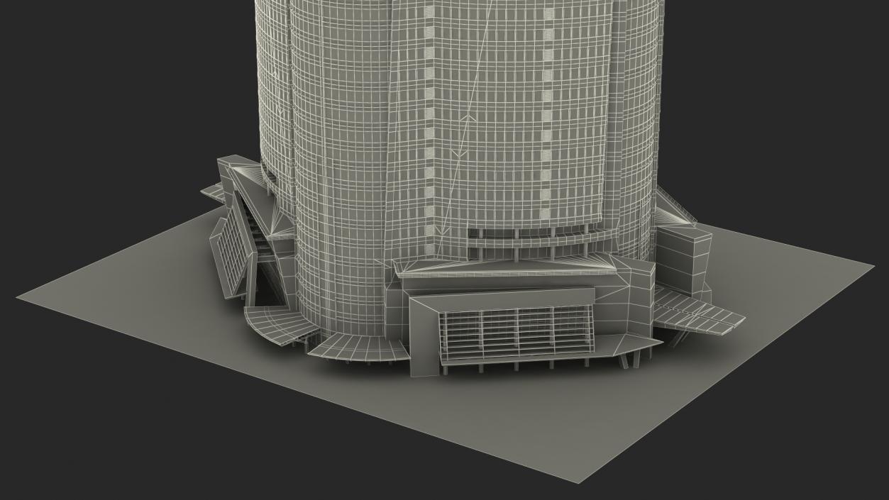 3D model Roppongi Hills Mori Tower