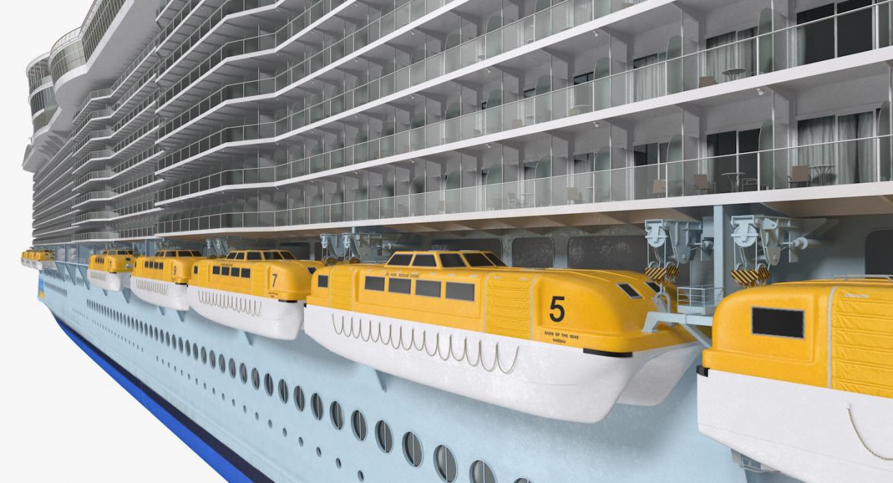 3D Oasis Class Cruise Ship Oasis of The Seas