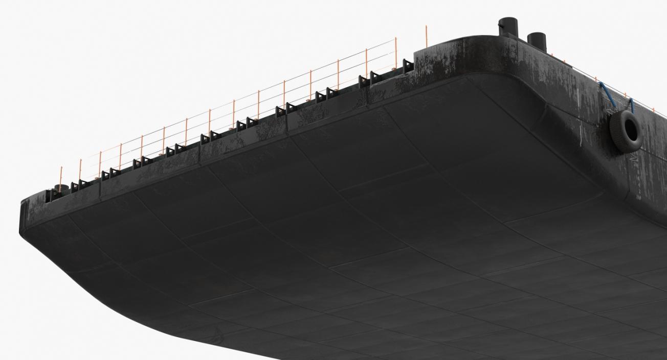 3D Pontoon Barge model