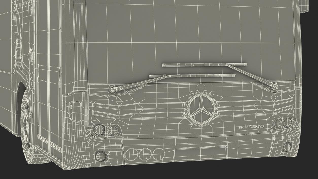 3D Mercedes-Benz eCitaro Two Doors Rigged model
