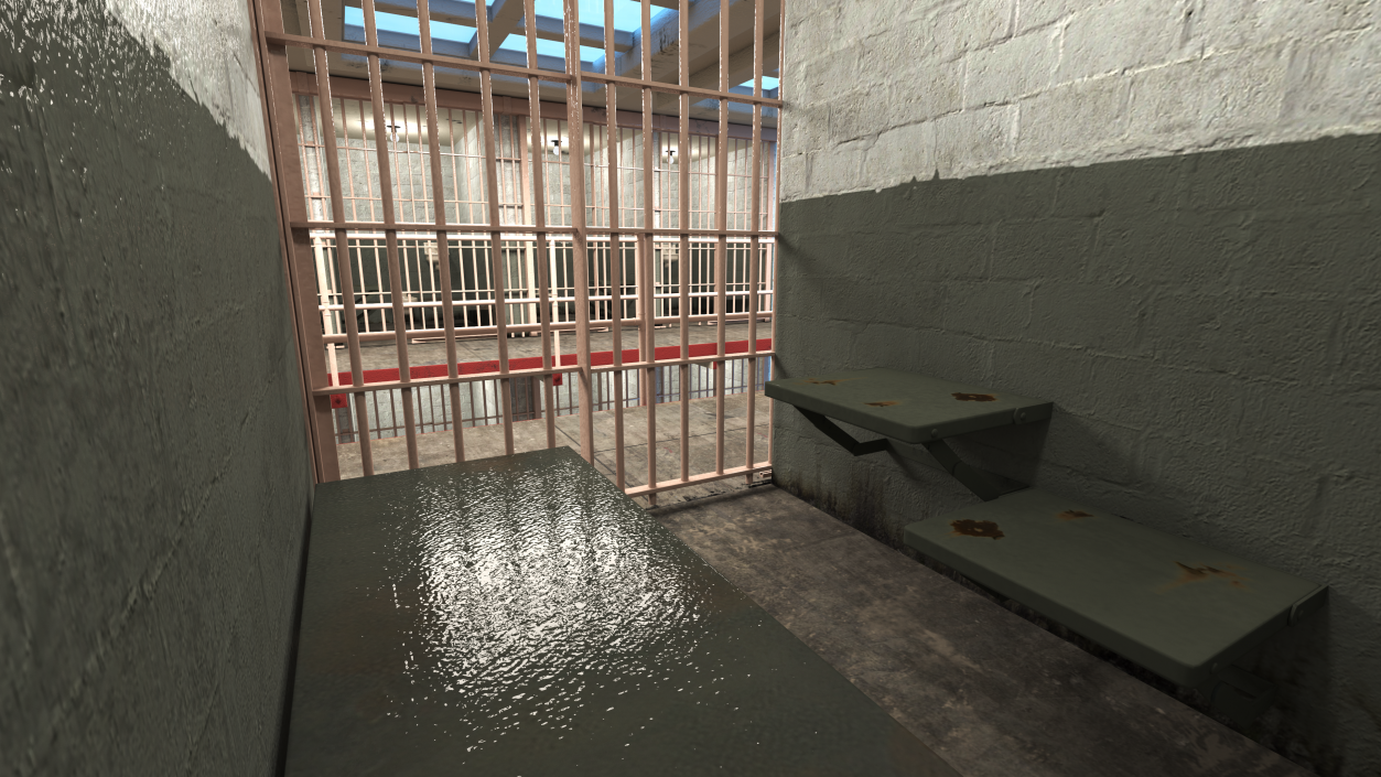Alcatraz Block Cellhouse 3D model