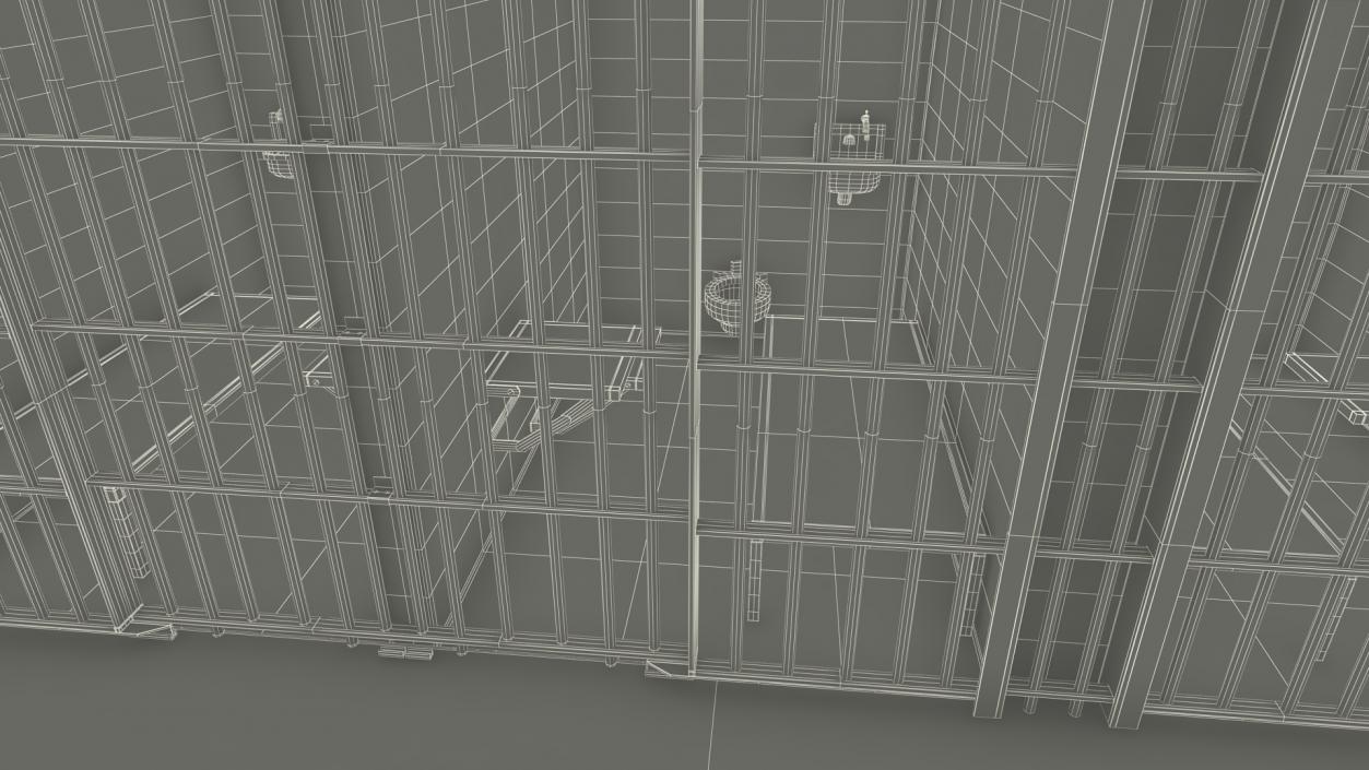 Alcatraz Block Cellhouse 3D model