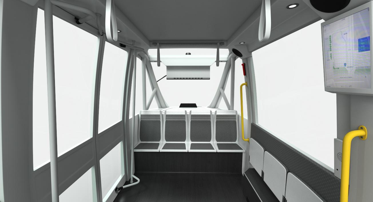 3D Electric Driverless Bus Generic