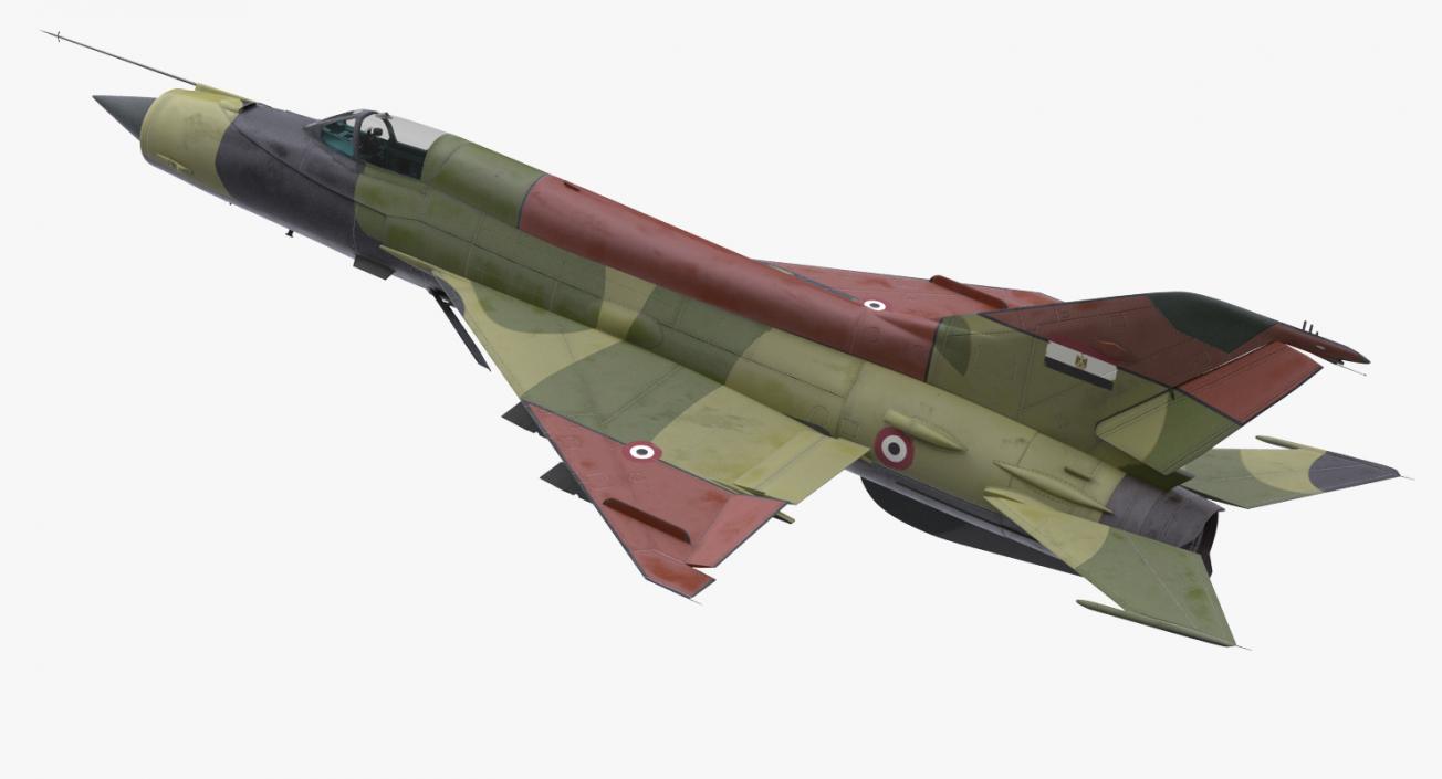 3D model MiG-21 Egyptian Air Force