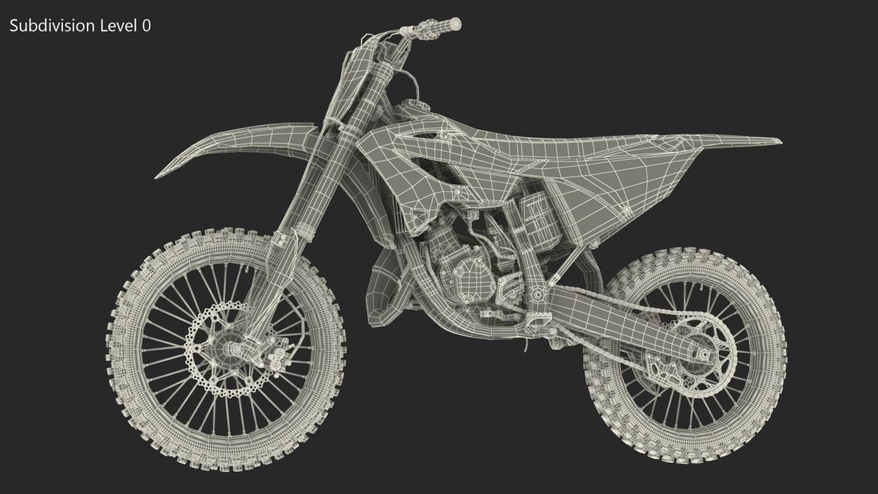 3D model Motocross Motorcycle Dirt
