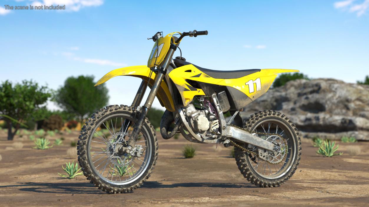 3D model Motocross Motorcycle Dirt