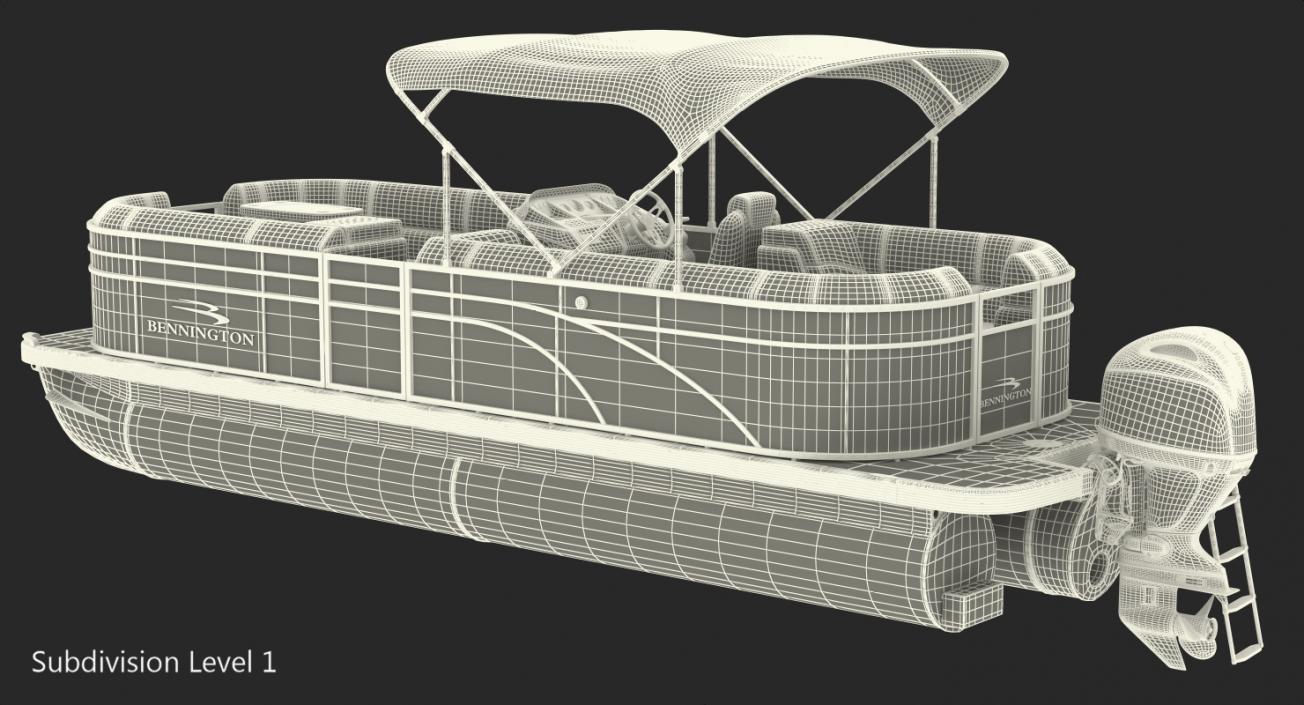 3D Pontoon Boat Bennington SX25 model