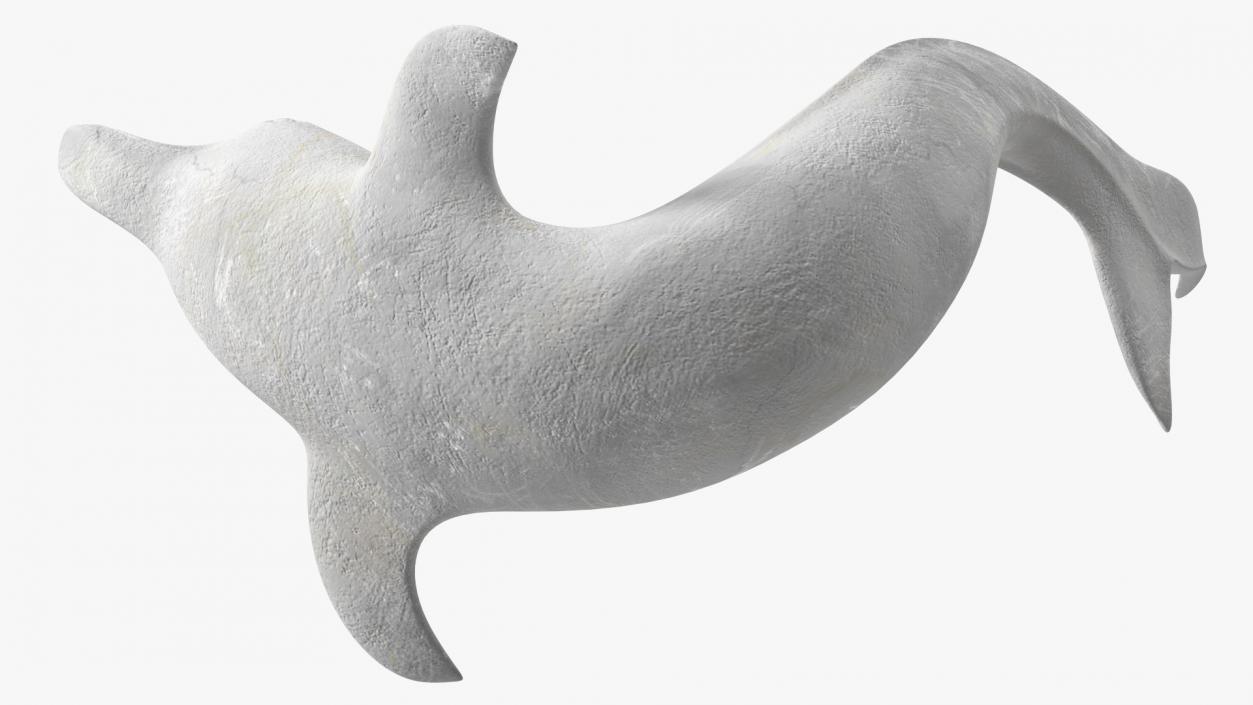 Marble Dolphin Sculpture 3D model